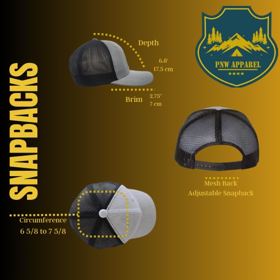 PDX Carpet Trucker Hat - Breathable Mesh Back Snapback Baseball Cap for Men & Women - Portland Oregon Souvenir - Perfect for Outdoor Activities, Sports Events & Casual Wear