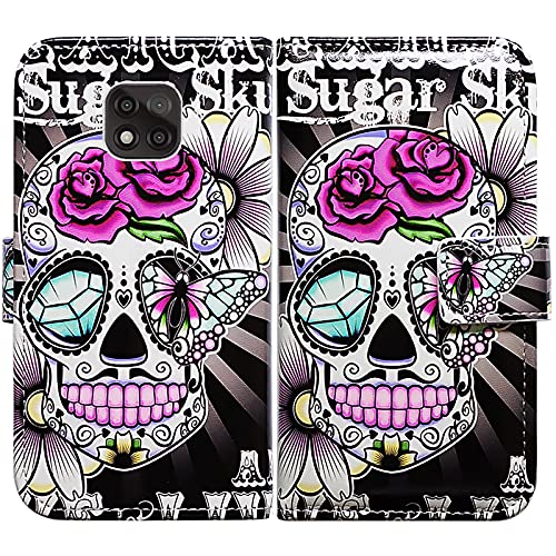 Purple Flower Sugar Skull Style