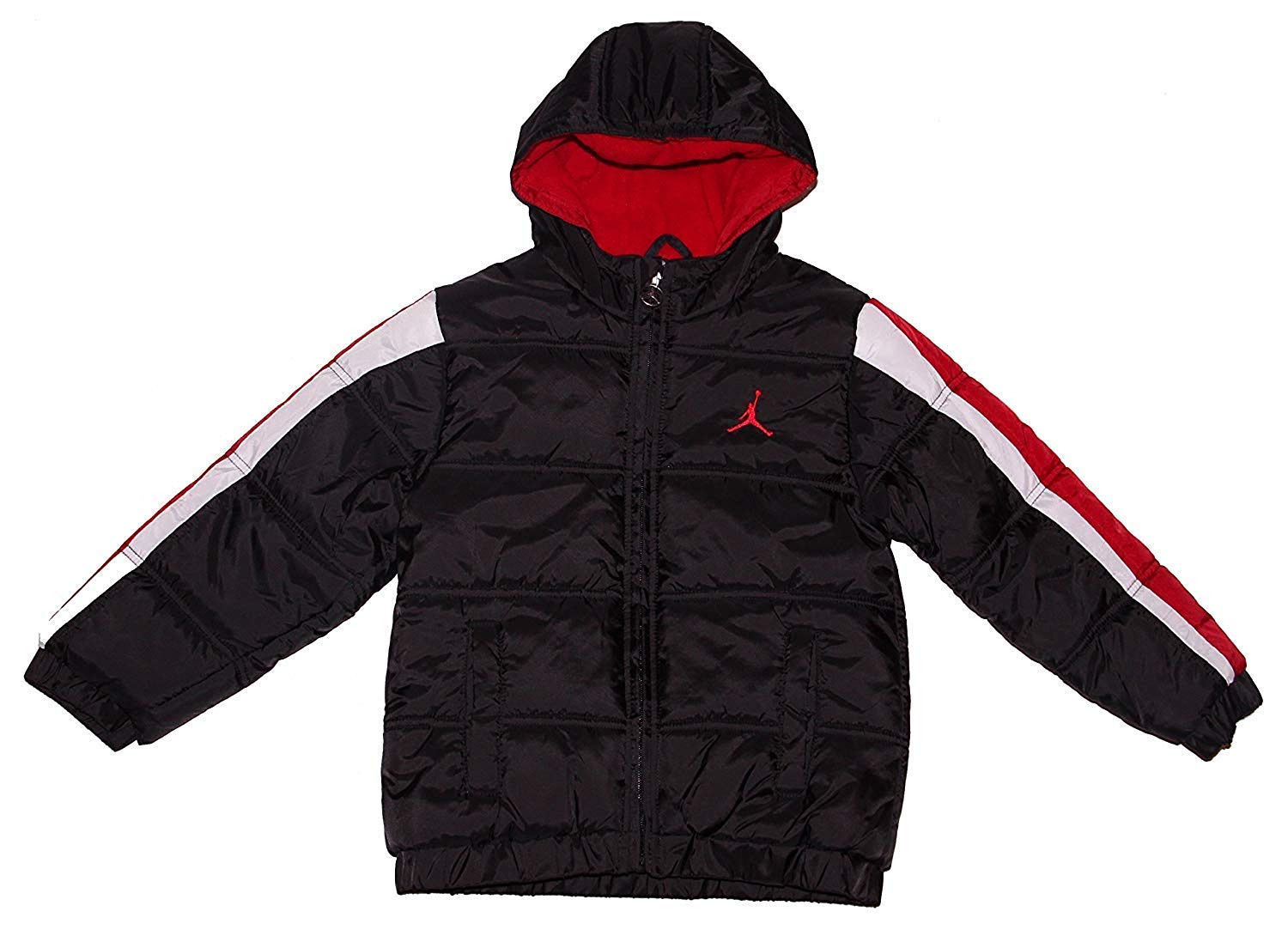 Nike Jordan Air Boys' Puffer Bubble Hooded Jacket - Warm Winter Coat for Kids - Perfect for Outdoor Play & Cold Weather Activities