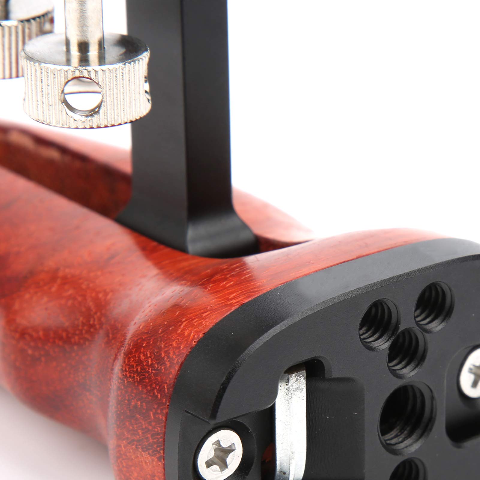A72 Wooden Camera Cage Handle - Professional Video & Photography Expansion Bracket Support for DSLR/Mirrorless Cameras - Perfect for Vlogging, Filmmaking and Studio Shoots