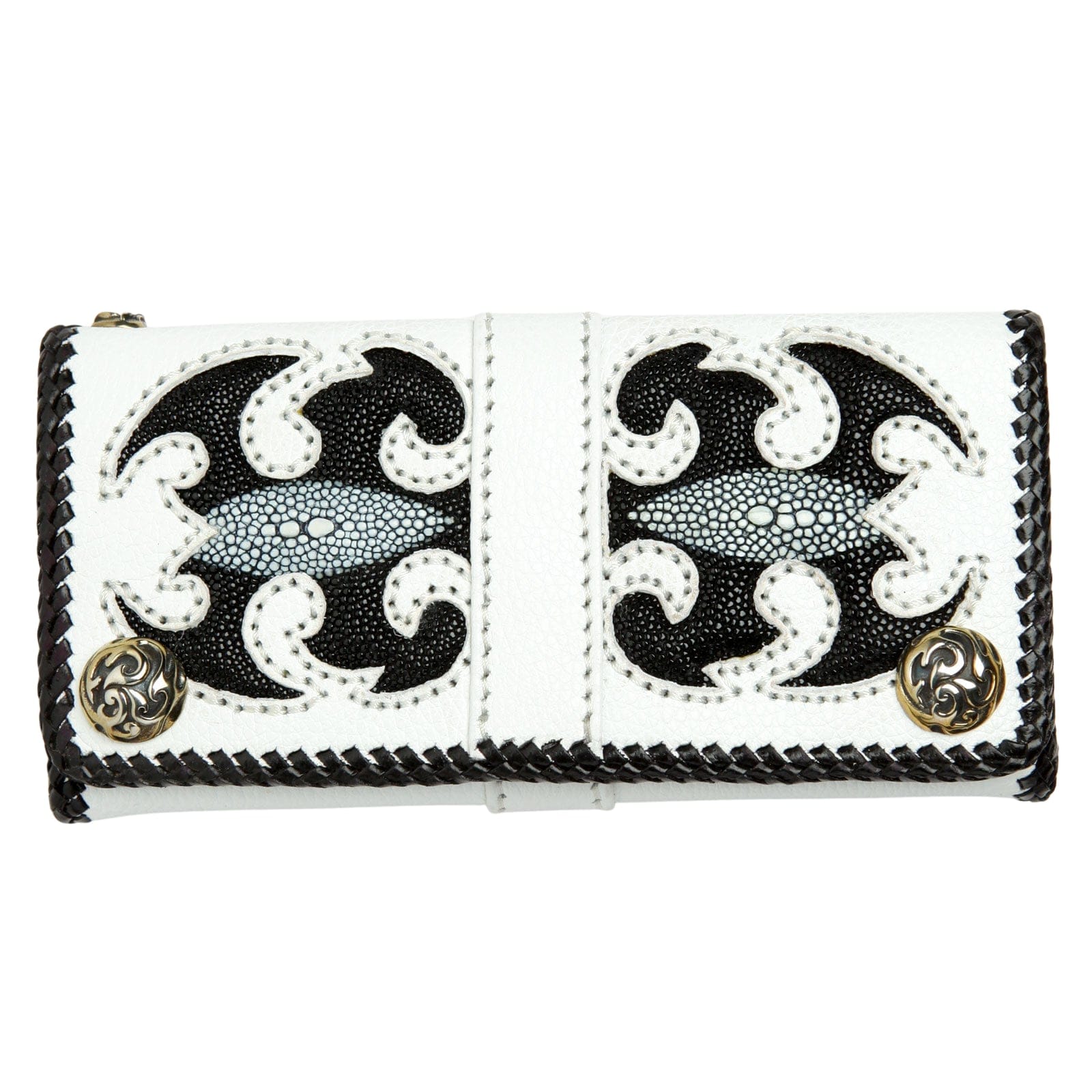 Genuine White Leather Biker Wallet with Scorpion Carving - Stylish & Durable Motorcycle Wallet for Men - Perfect for Riding, Travel & Everyday Use