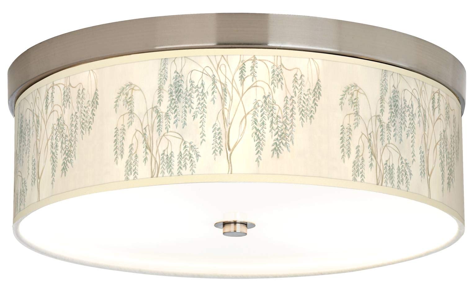 Energy Efficient Weeping Willow Giclee Print Ceiling Light - Artistic Floral Chandelier for Living Room, Bedroom & Dining Room Decor