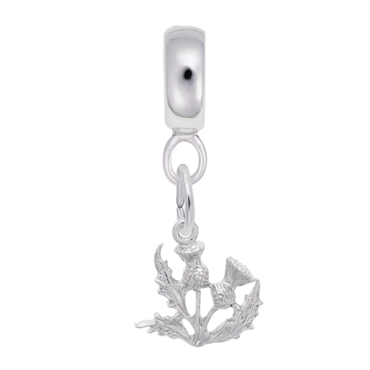 Thistle Charm Dangle Beads for Bracelets & Necklaces - DIY Jewelry Making Supplies for Handmade Bracelets, Necklaces & Anklets - Perfect for Crafting, Gifts & Boho Fashion Accessories