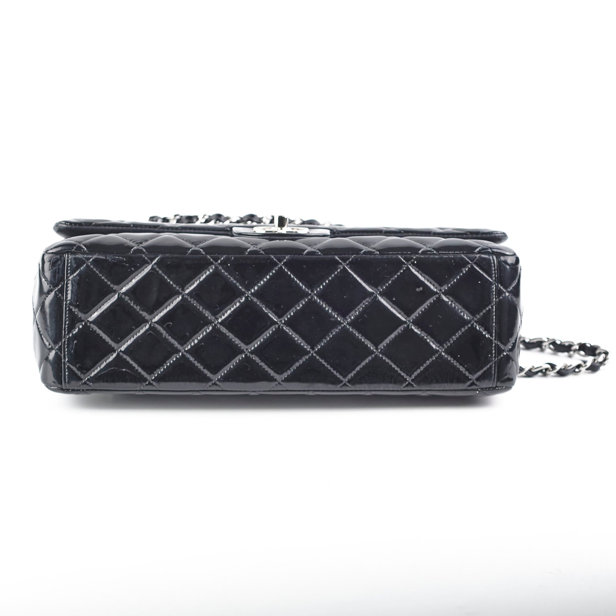 Chanel Maxi Patent Leather Flap Bag Black 20 Series - Luxury Handbag for Women, Perfect for Evening Events & Special Occasions