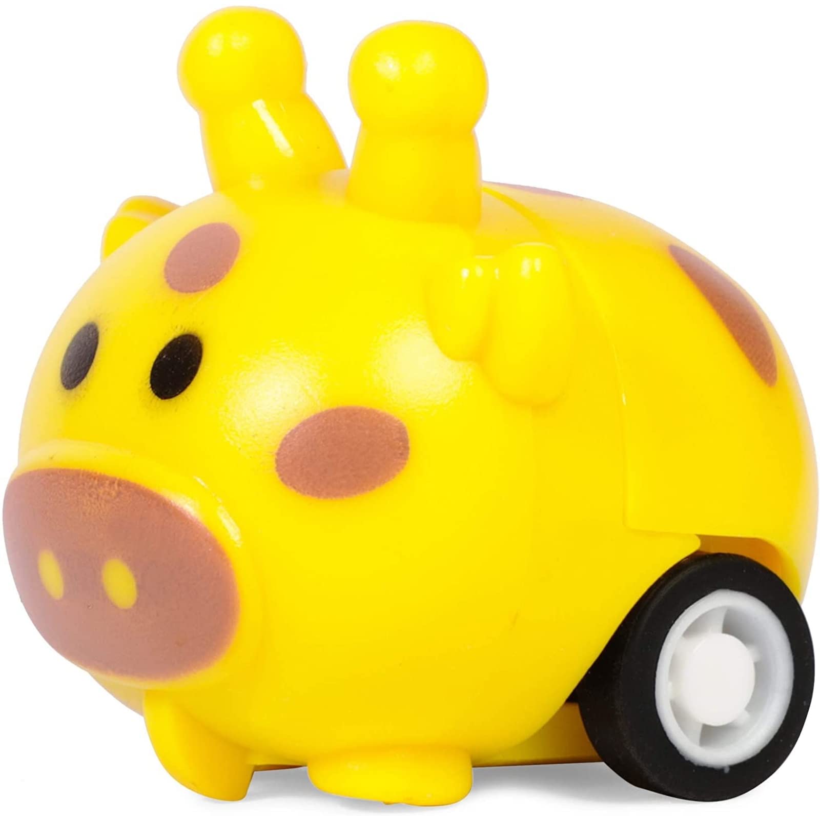 BLUE PANDA 24-Pack Mini Pull Back Cars - Small Animal Toy Vehicles for Toddlers & Kids (1.5x1 Inch) - Perfect for Birthday Party Favors, Pinata Fillers, Goodie Bags & Early Learning Play