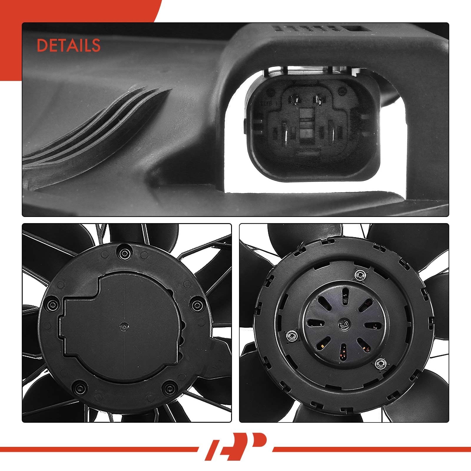 Premium Engine Radiator Cooling Fan Assembly for Mercedes-Benz C230 C240 C280 C320 C350 C55 AMG CLK320 CLK350 CLK500 (2004-2009) - High Performance Cooling System Replacement Part for Smooth Driving & Engine Protection