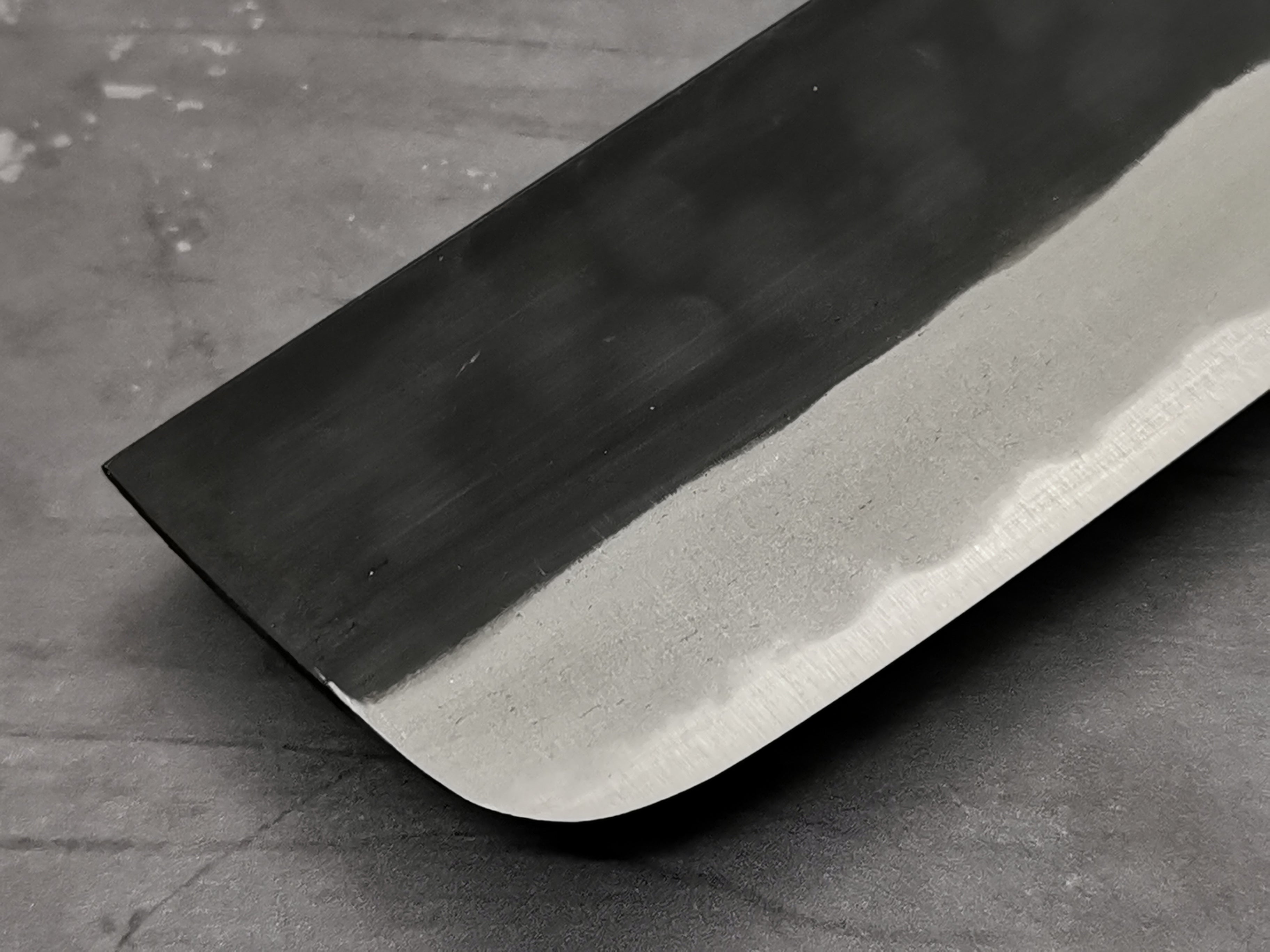 Premium Nakamura Hamono Kaishin White #2 Kurouchi Nakiri Knife - Japanese Vegetable Cleaver for Professional Chefs & Home Cooking - Perfect for Slicing, Dicing & Chopping Vegetables