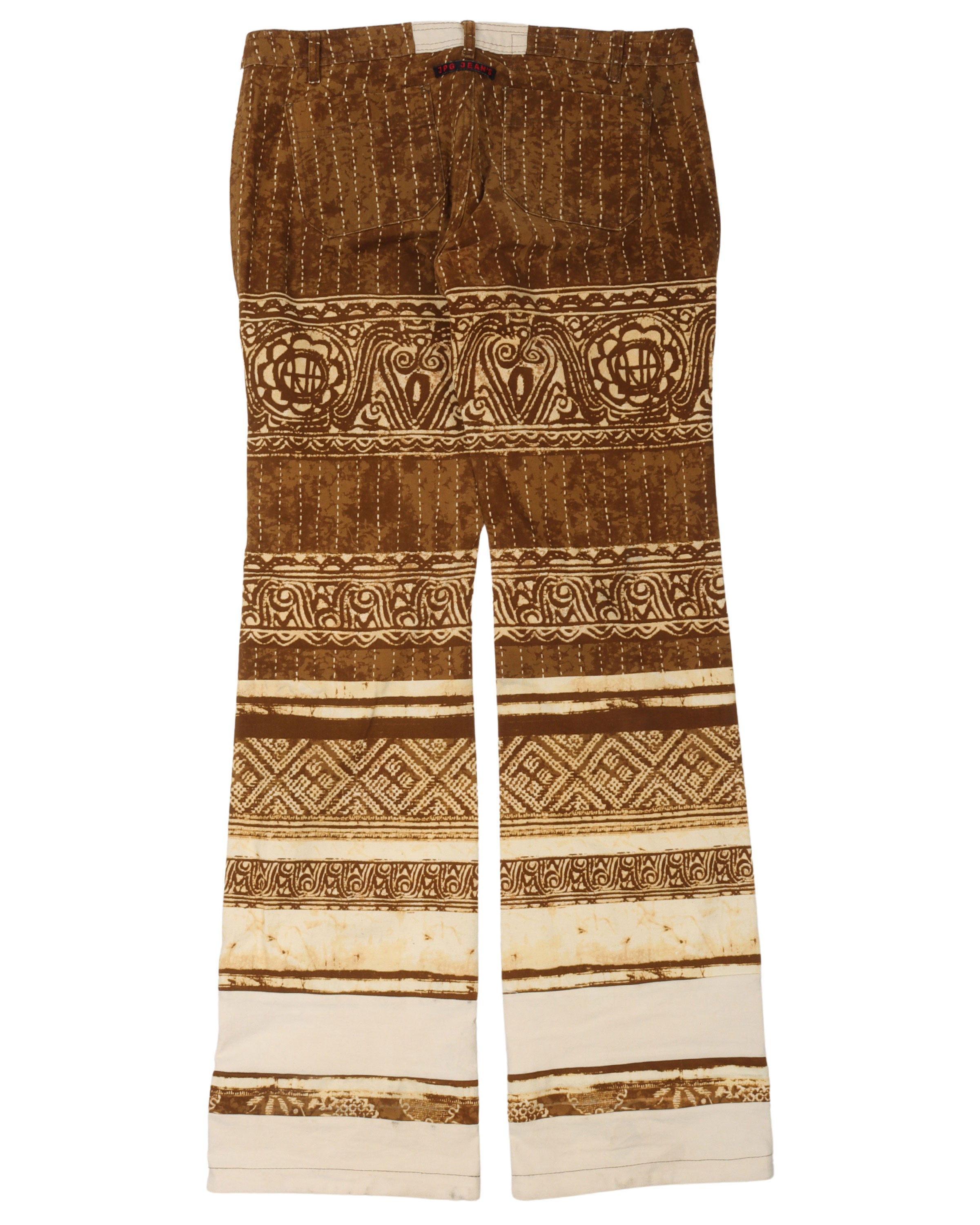 2001 Vintage Patterned Jeans for Women - High Waist Distressed Denim Pants | Perfect for Casual Outfits, Streetwear & Retro Fashion