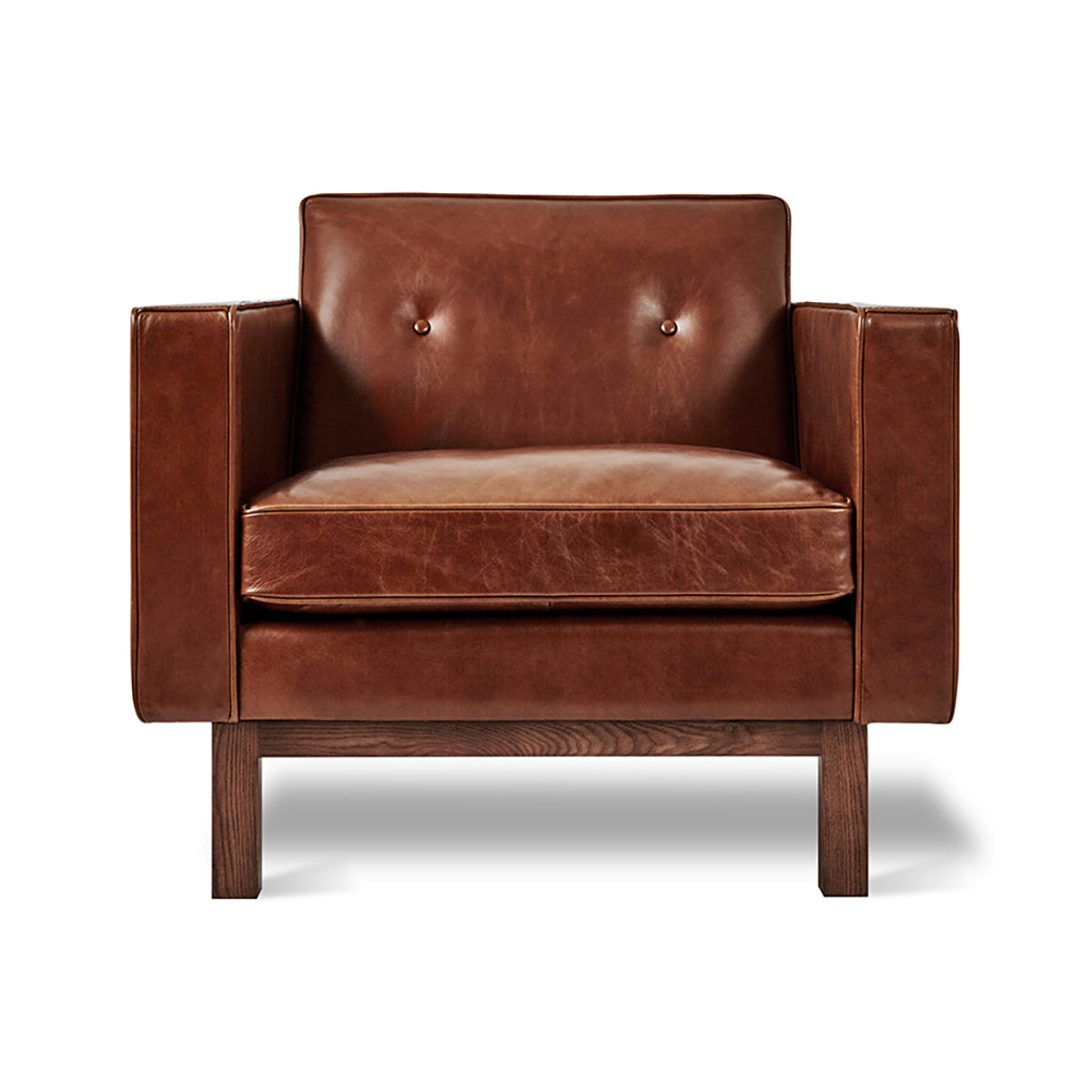 Premium Embassy Armchair - Modern Upholstered Lounge Chair for Living Room, Office & Reading Nook - Comfortable Fabric Accent Chair with Solid Wood Legs (Multiple Colors)