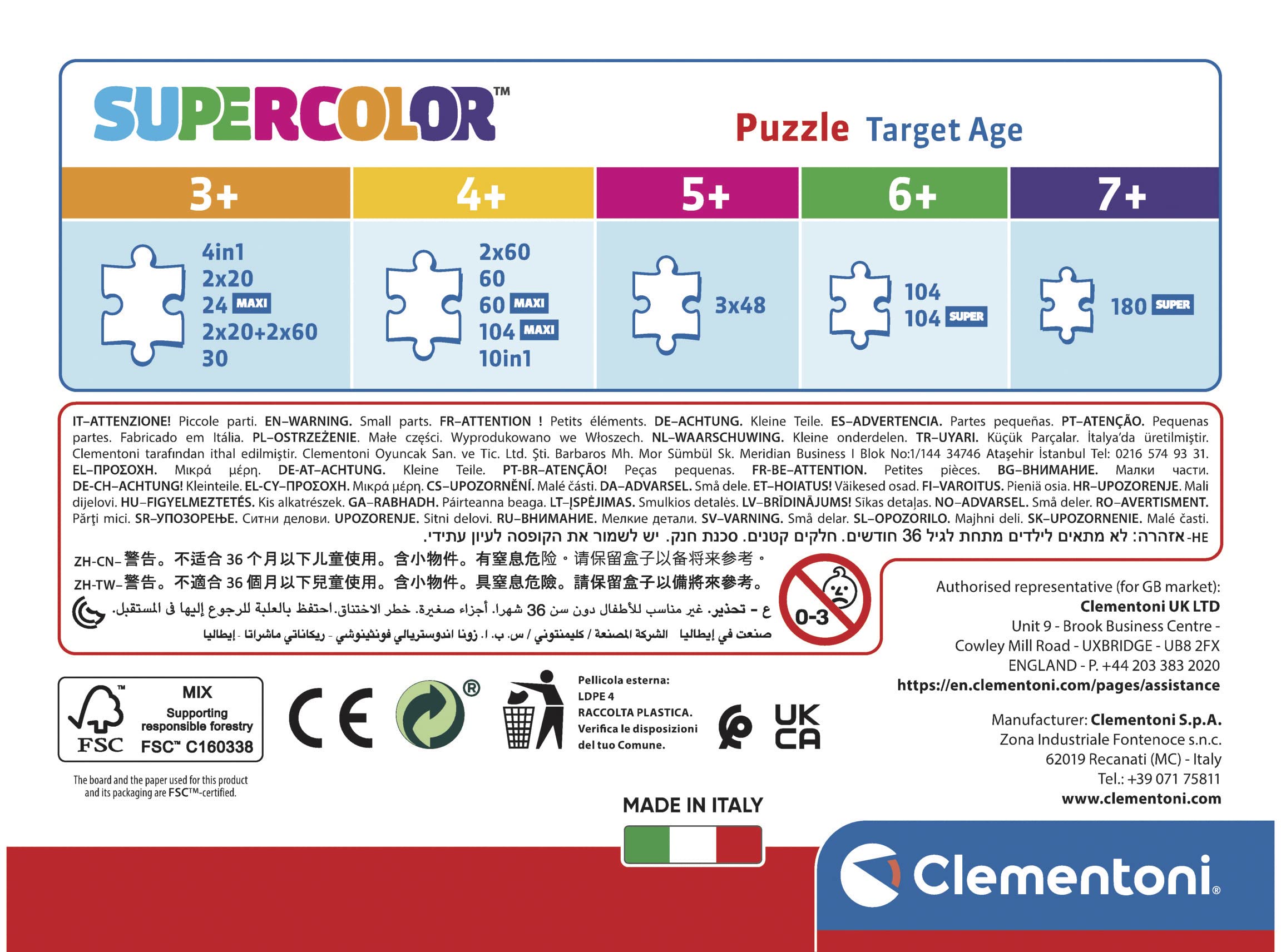 Clementoni Supercolor Puzzle - Marvel Avengers 60 Pieces, Kids Puzzle for 5 Year Olds, Cartoon Puzzle - Made in Italy | Perfect for Birthday Gifts, Family Game Night & Preschool Learning Activities
