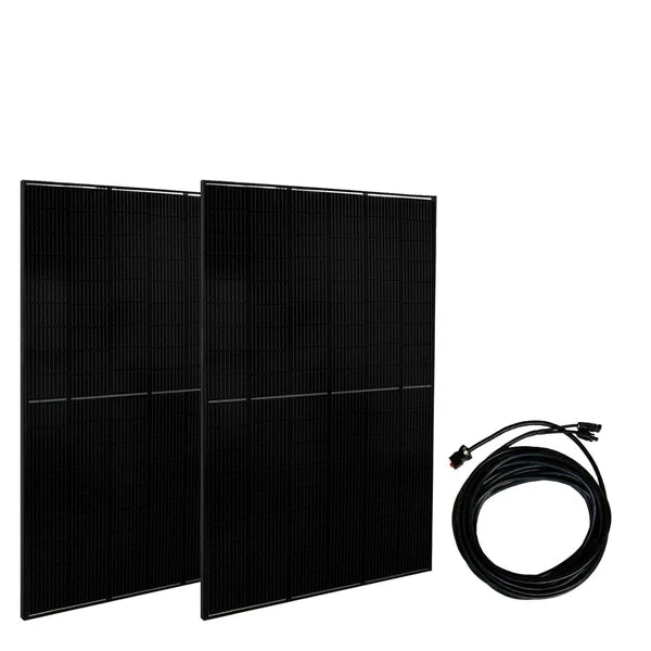 Nature's Generator Powerhouse Gold System - Solar & Wind Powered Off-Grid Generator for Home, Camping & Emergency Backup - Portable Power Station with Pure Sine Wave Inverter