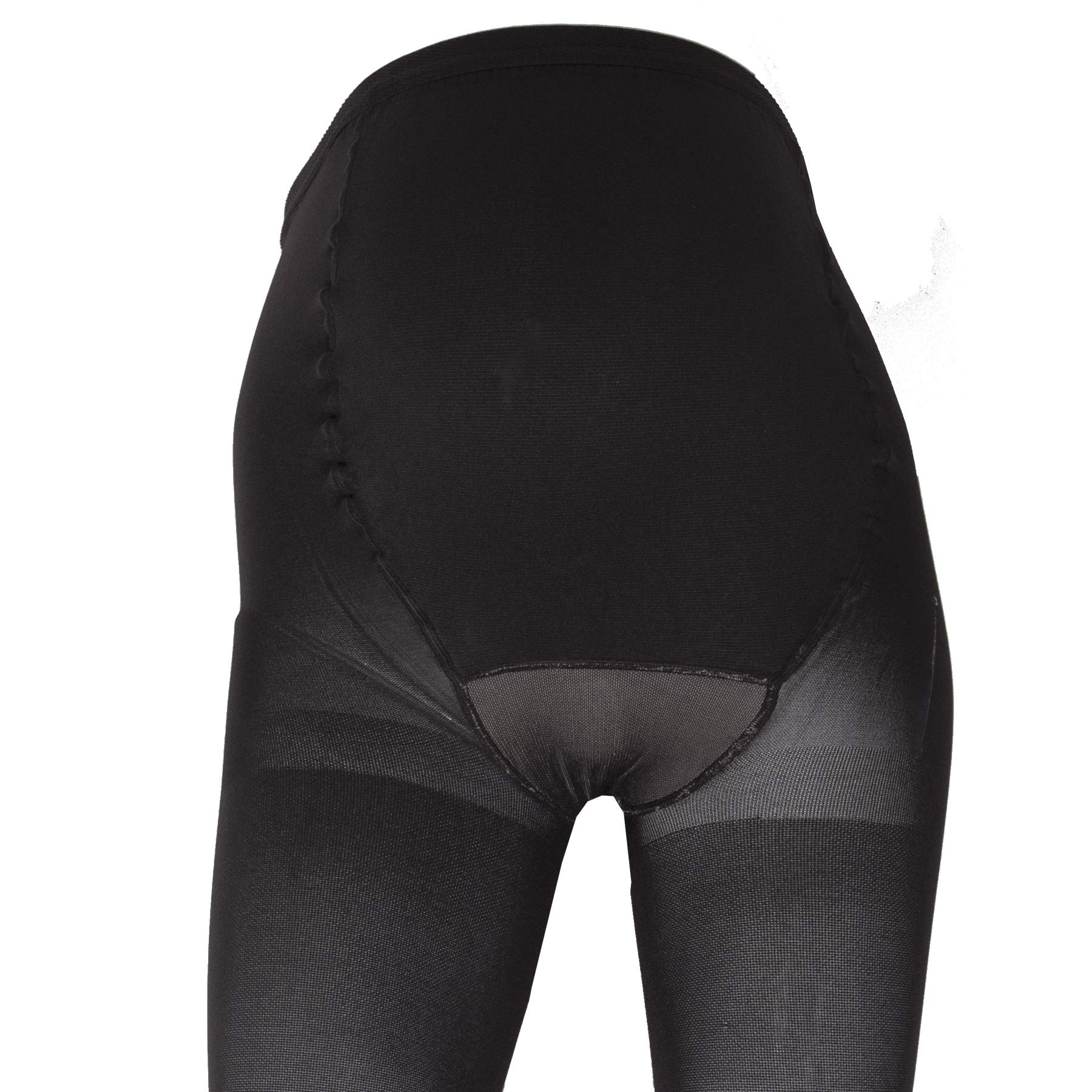 Truform 20-30 mmHg Compression Pantyhose for Women - Plus Size Support Tights in Black (Petite) - Ideal for Circulation, Varicose Veins & Long Workdays