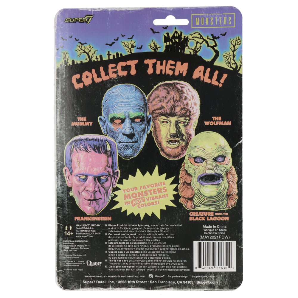 Universal Monsters Creature from the Black Lagoon ReAction Figure - Vintage Horror Collectible for Halloween Decor & Movie Memorabilia Display