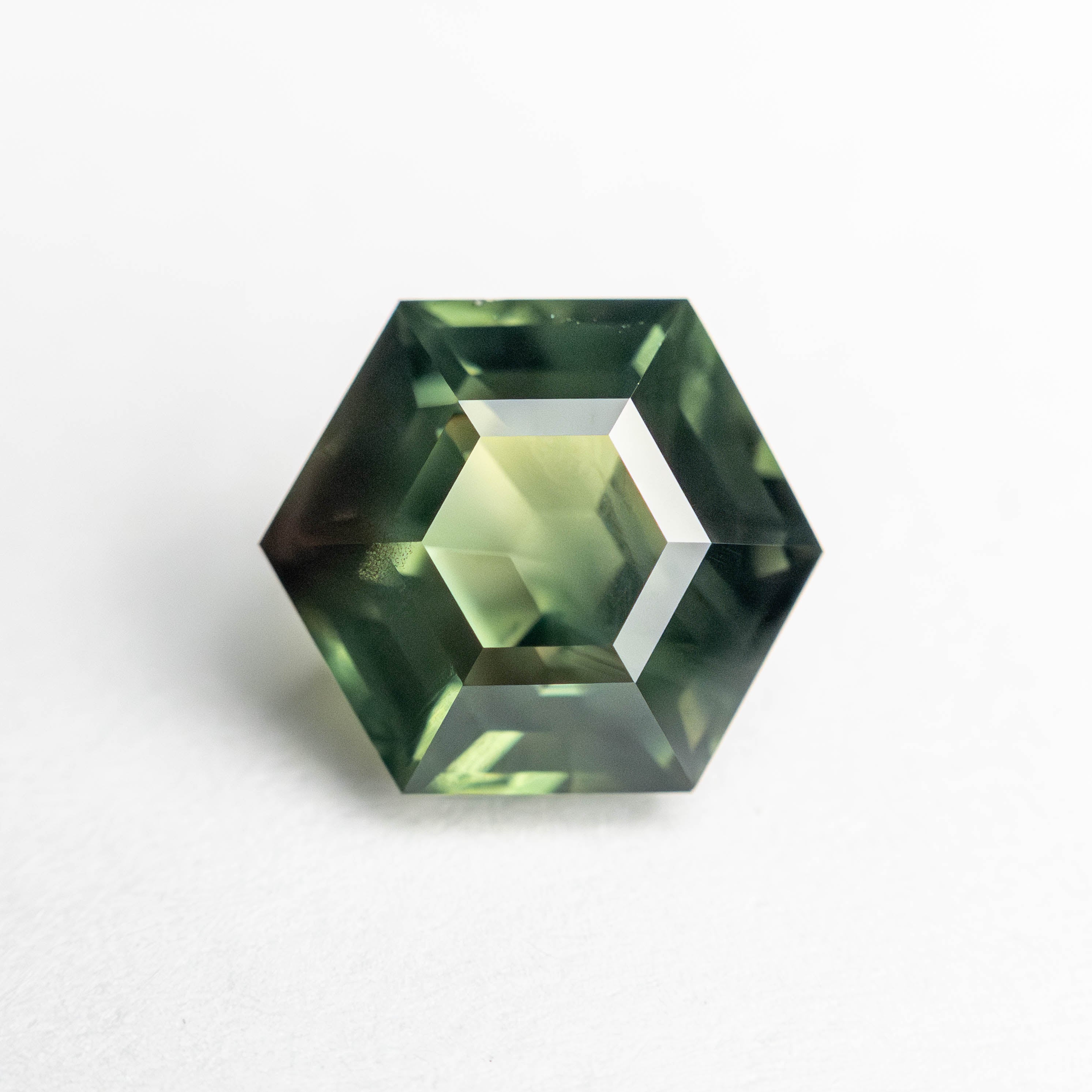 2.55ct Natural Hexagon Step Cut Blue Sapphire Gemstone - 8.73x7.60x5.00mm for Engagement Rings & Fine Jewelry