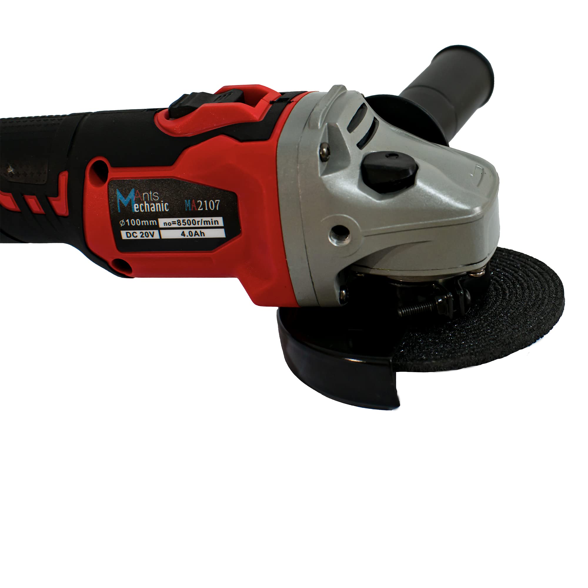 20V Cordless Angle Grinder with 4.0Ah Battery & Fast Charger - 4