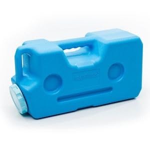 AquaBrick 3 Gallon Emergency Water Storage Containers with Ventless Spigot - 100% Leak Proof, Stackable & Portable for Long Term Water and Food Storage (20 lbs Capacity) - Perfect for Camping, Emergency Preparedness, and Outdoor Adventures (6-Pack with Spigot Included)