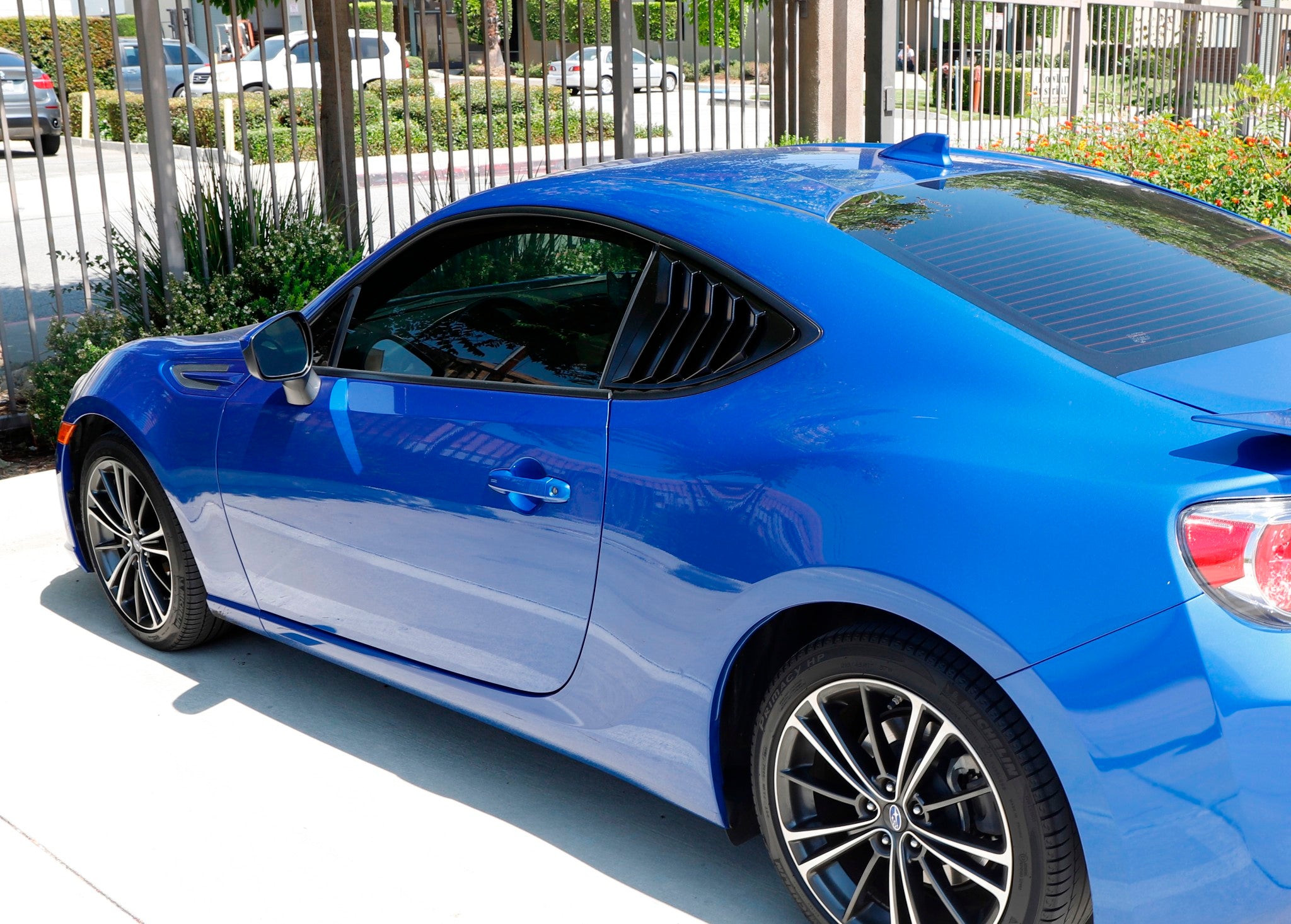 Gloss Black Rear Side Window Vent Louvers for 2013-2021 Scion FRS Toyota 86 Subaru BRZ - Sleek Car Accessory for Enhanced Style & Airflow