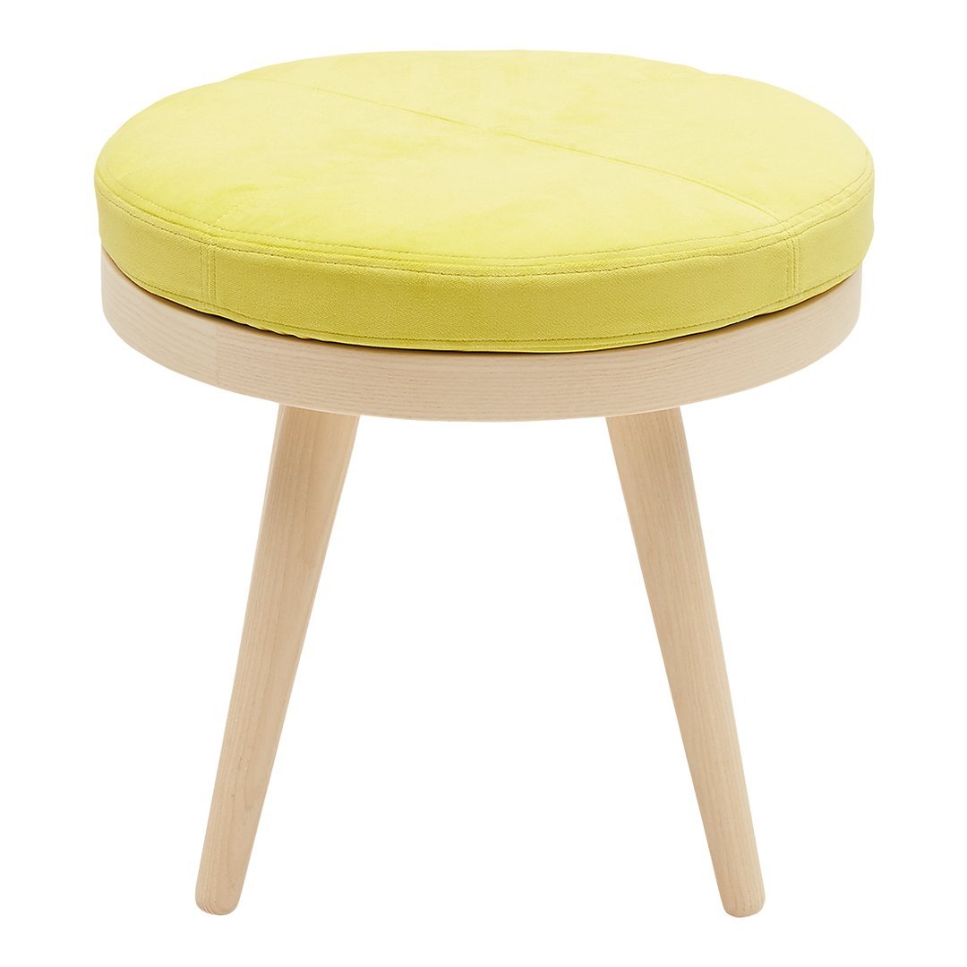 Honcke Alma Pouf Table - Modern Round Coffee Table with Soft Upholstery for Living Room, Lounge & Office | Stylish Ottoman & Footrest for Home Decor