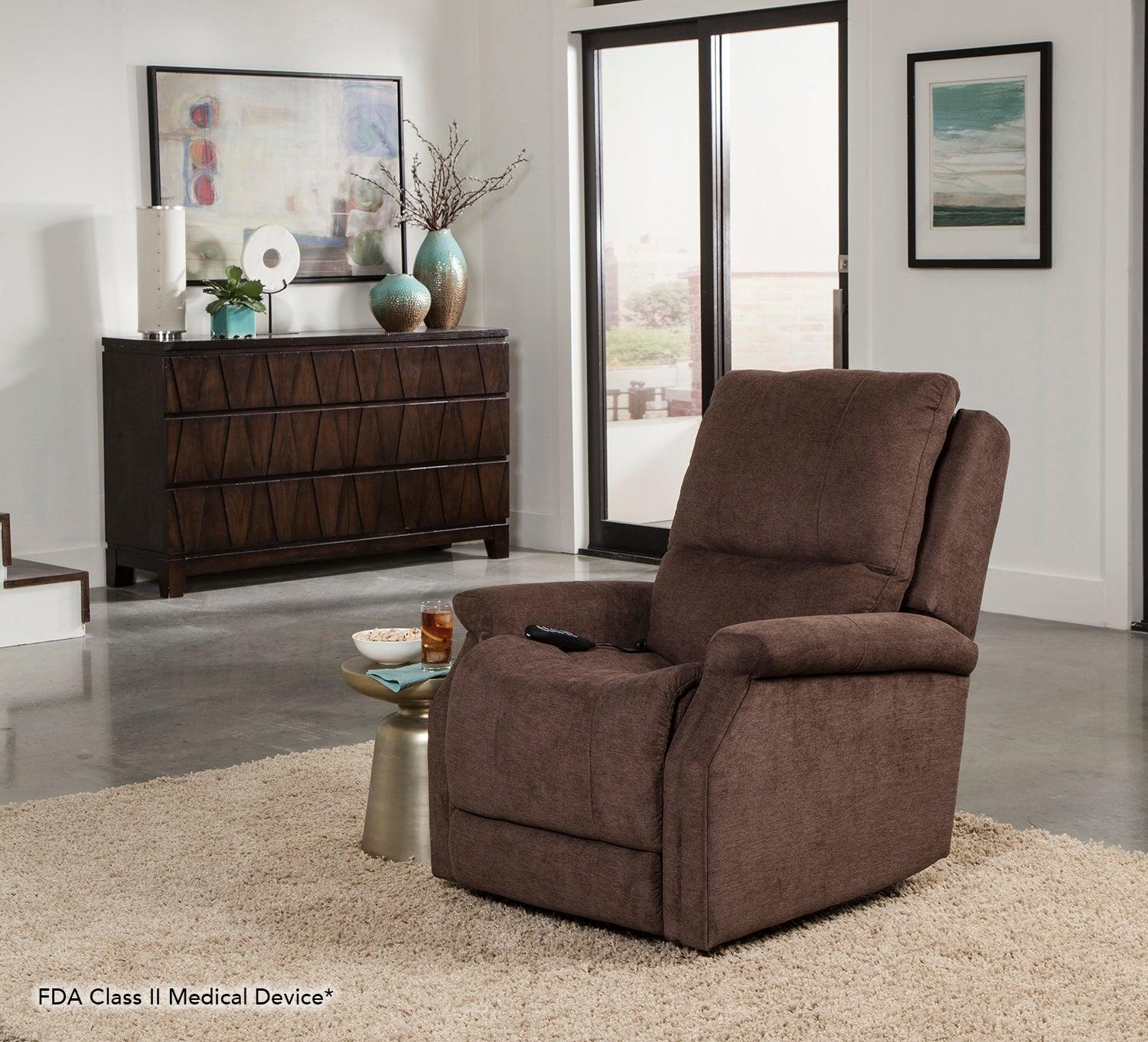 Pride Mobility VivaLift Metro 2 Infinite Position Lift Chair Recliner - Medium Size PLR 925M | Power Lift Chair for Elderly & Mobility Assistance | Perfect for Living Room, Bedroom & Home Care
