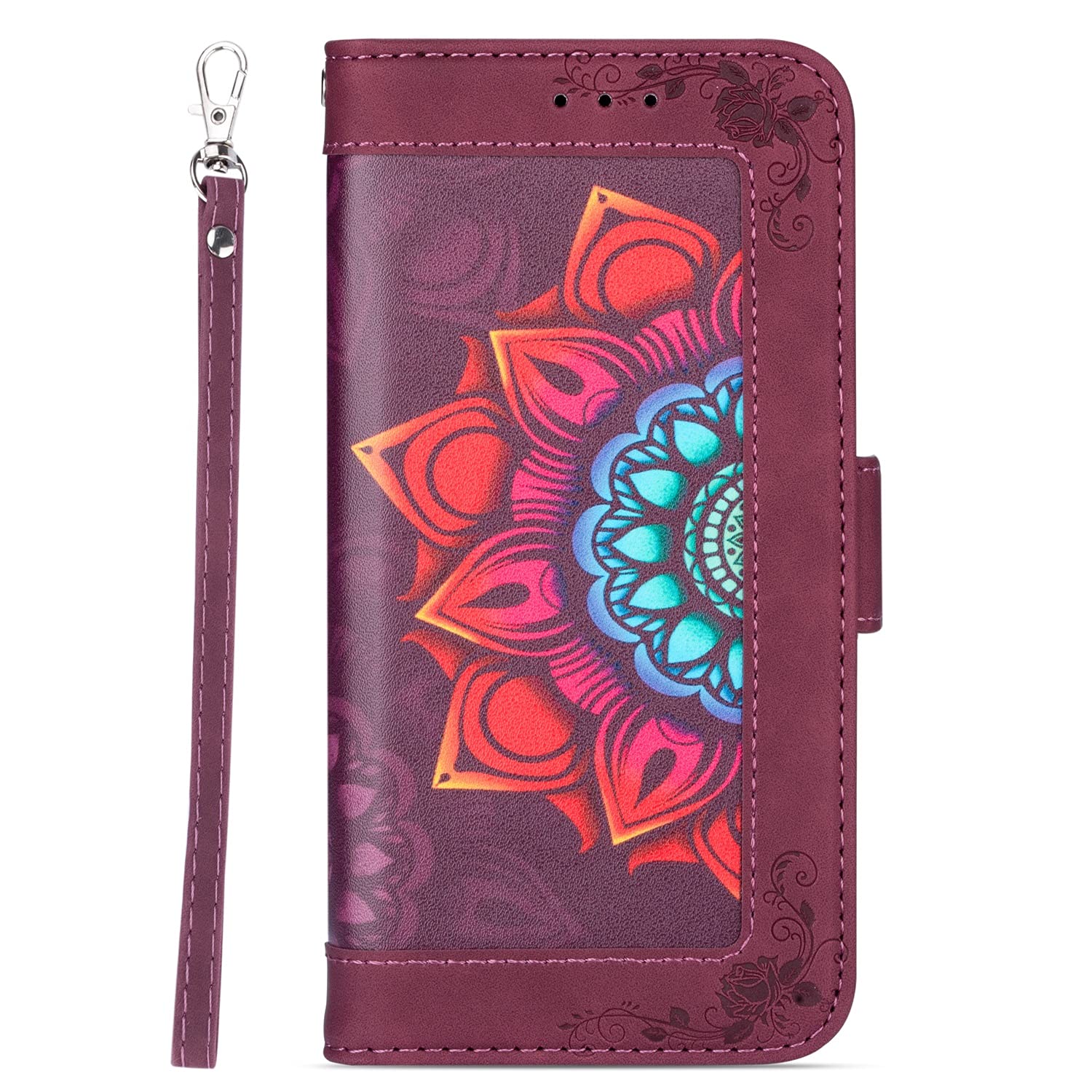 Premium PU Leather Wallet Case for Samsung Galaxy A5 2017 - Magnetic Flip Cover with Shockproof Protection | Stylish Printed Design for Daily Use, Business & Travel