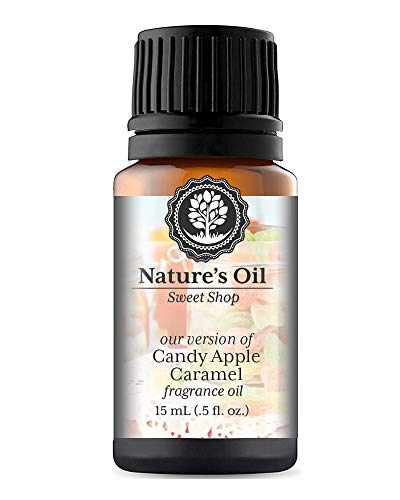 Candy Apple Caramel Fragrance Oil - 15ml Premium Scent for Diffusers, Soap Making, Candles, Lotions | Home & Linen Spray, Bath Bombs, Slime | Perfect for Fall Decor, Cozy Evenings & Holiday Gifting