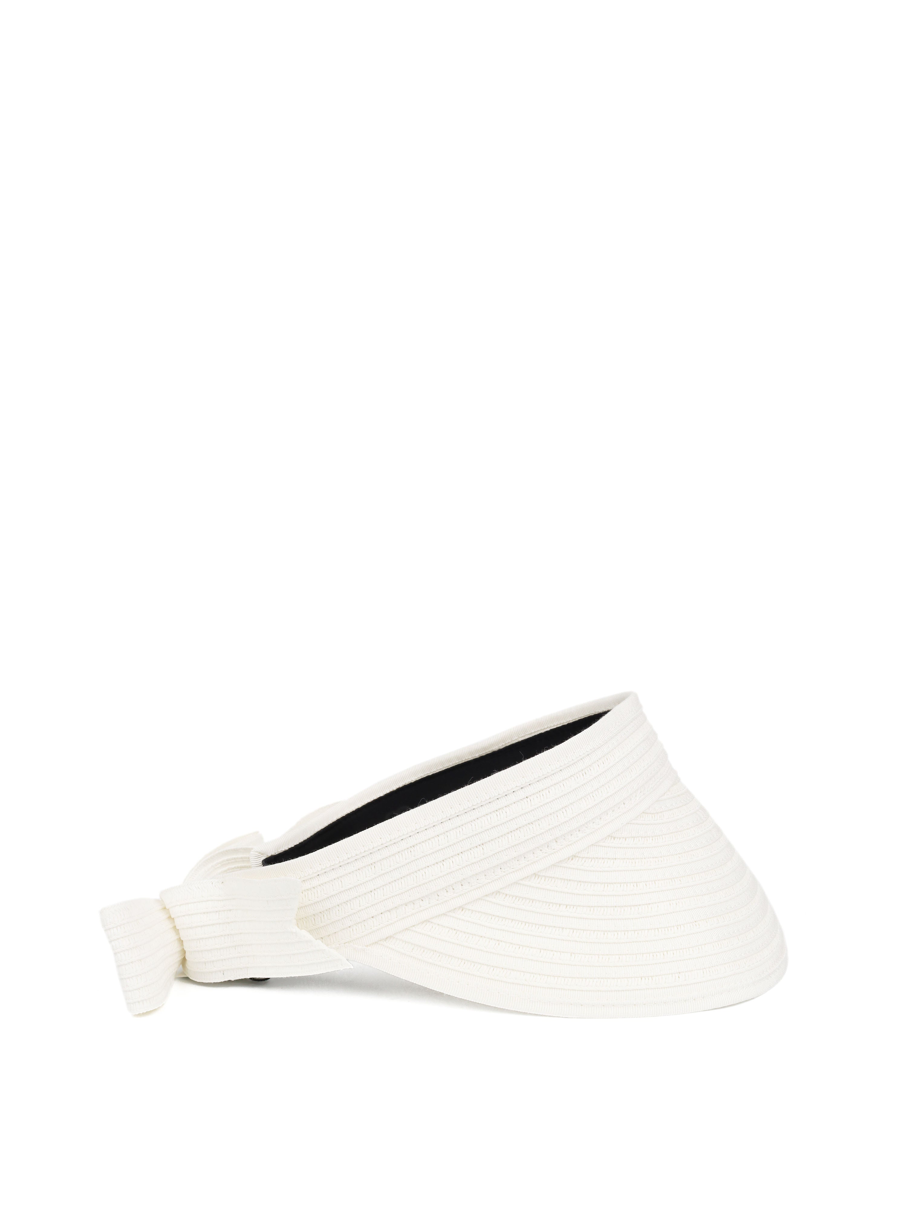 Chanel White Sun Visor Hat for Women - UV Protection Summer Beach Hat with Adjustable Strap | Perfect for Outdoor Activities, Beach Vacations & Fashion Accessories