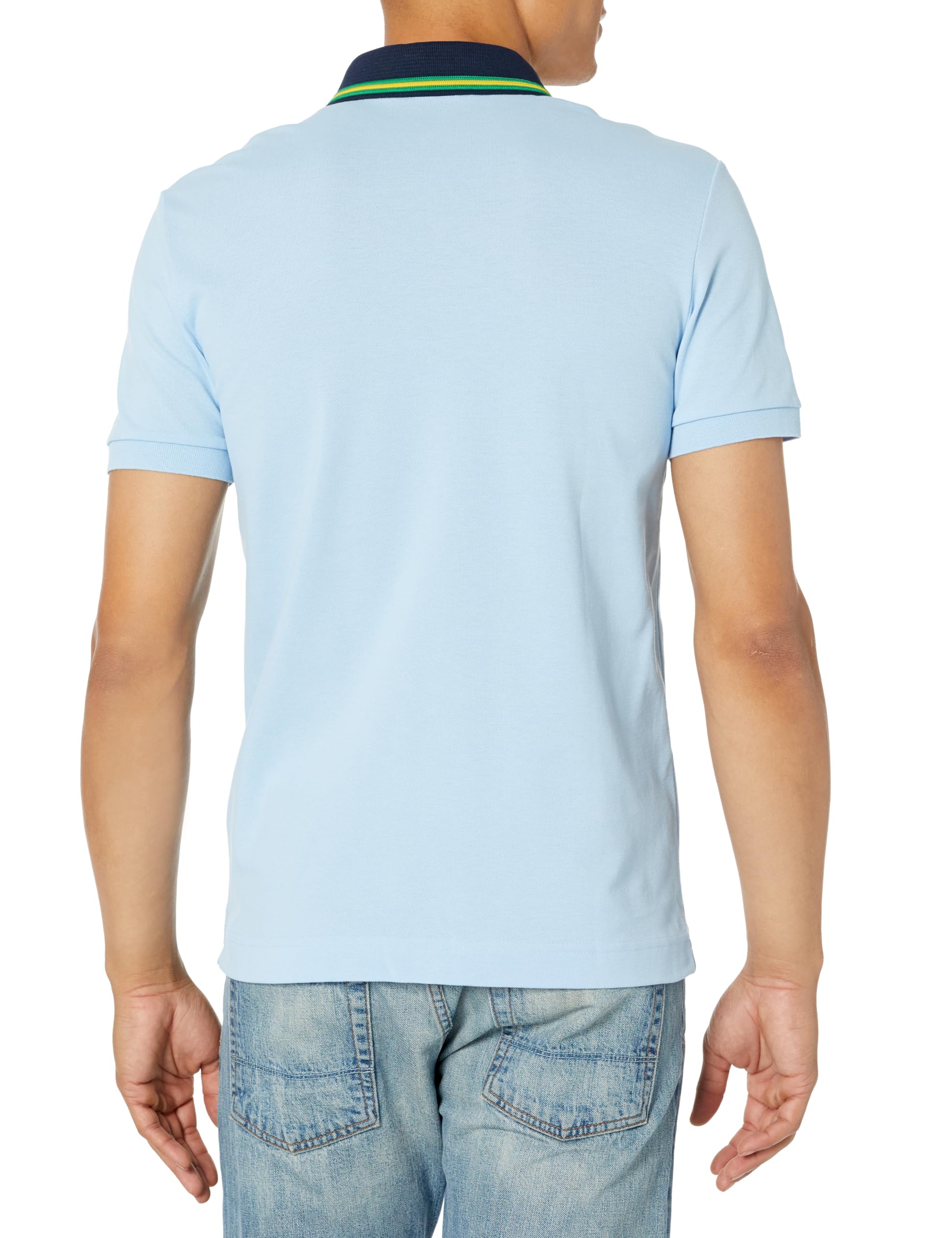 Lacoste Men's Regular Fit Contrast Neck Smart Paris Polo Shirt - Classic Casual Wear for Work, Golf & Everyday Outfits