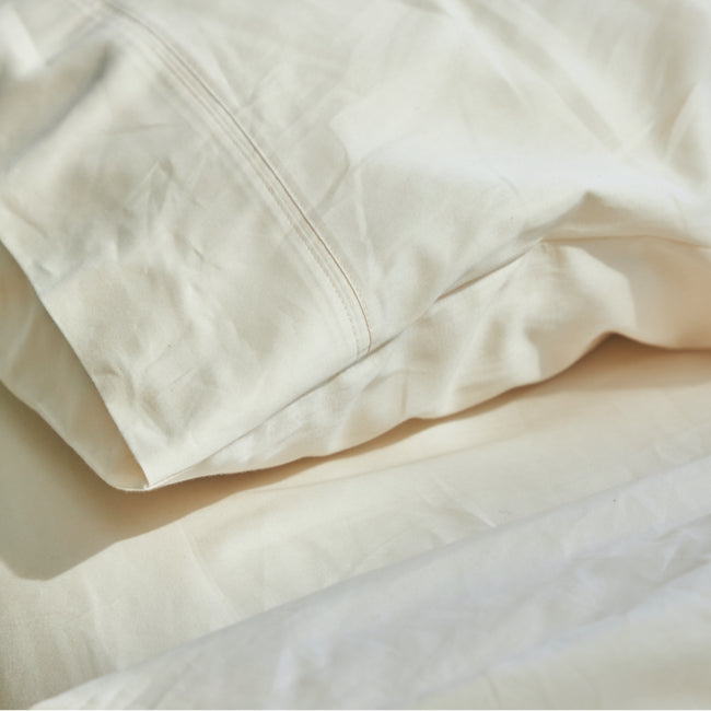 Premium Organic Cotton Deep Pocket Sheets - Queen Size, 400 Thread Count, Breathable & Hypoallergenic - Perfect for Cozy Bedrooms, Guest Rooms & Airbnb Rentals