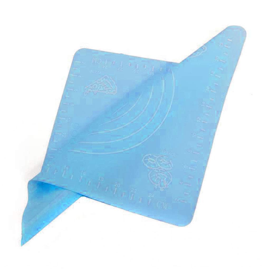 Laileya Silicone Kneading Dough Mat with Measurement Scale - Non-Stick Baking Mat for Rolling Pastry, Pizza & Cookies - Perfect Kitchen Accessory for Home Bakers & Cooking Enthusiasts
