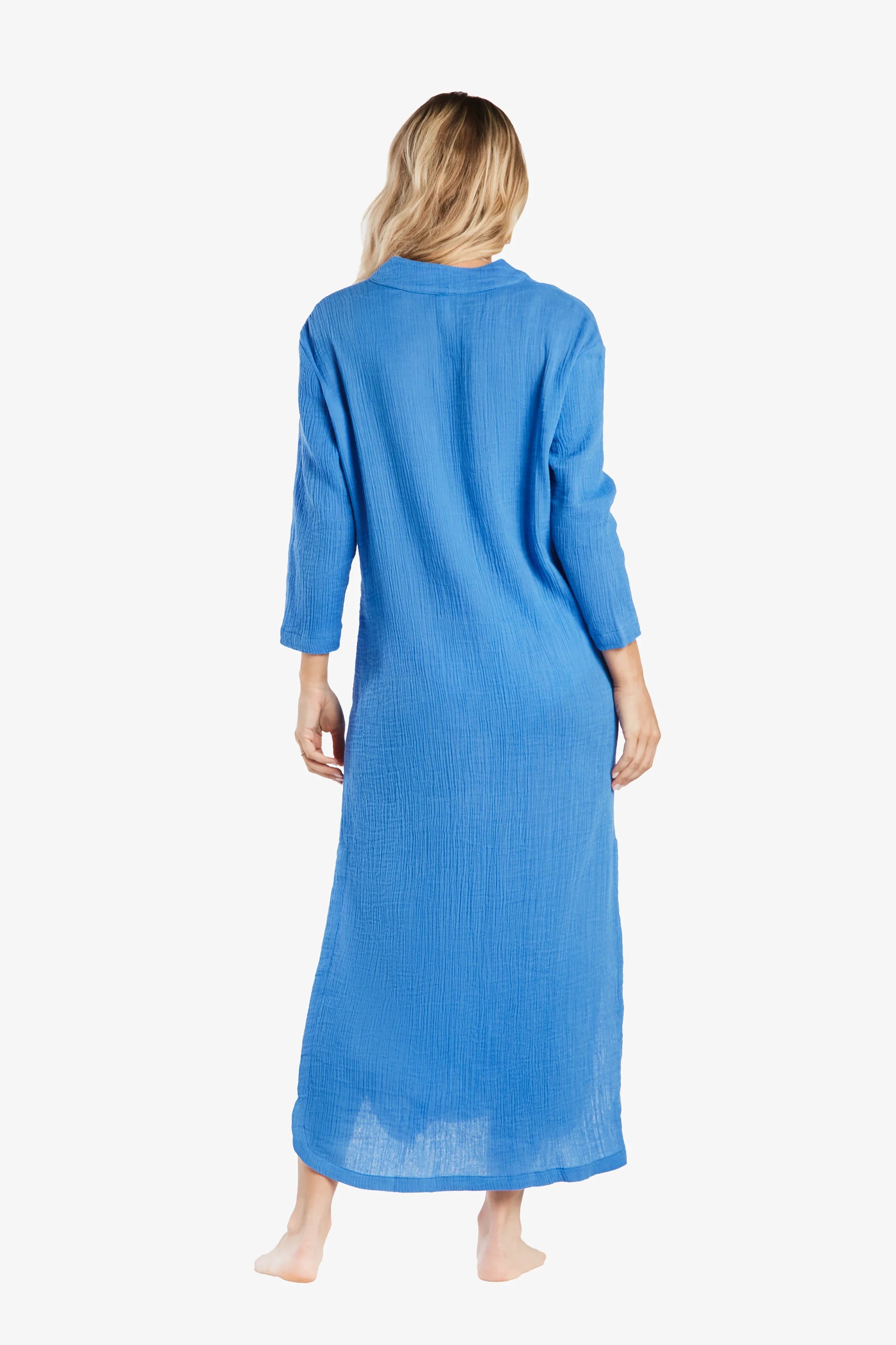 Brigid Tunic Top - Light Periwinkle Blue Women's Casual Shirt | Perfect for Work, Date Night & Everyday Wear