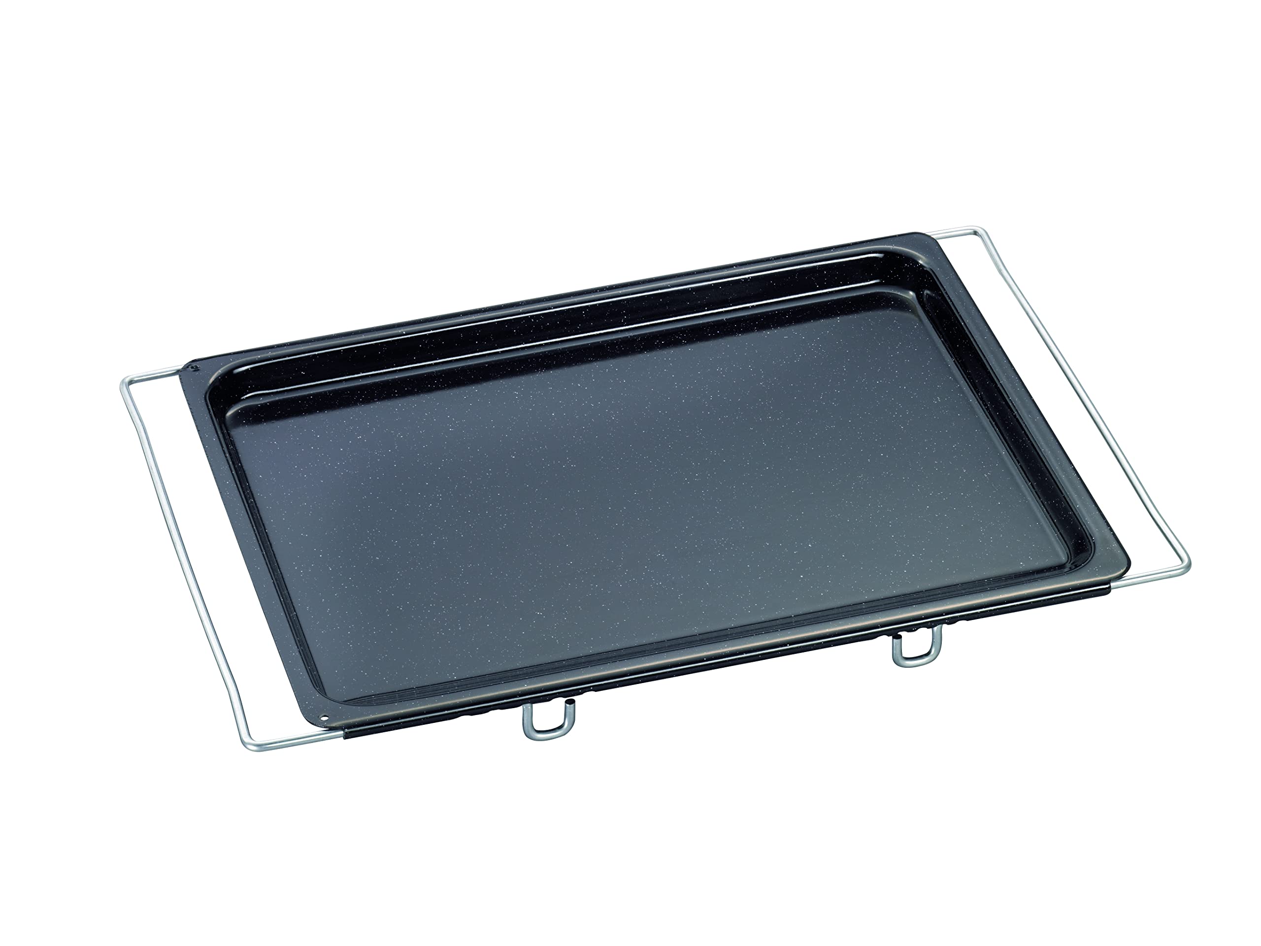 Riess 0403-022 Classic Multiflex Baking Pan Tray - 41 x 51/33 cm Black - Perfect for Baking Bread, Cakes, and Pastries in Home Kitchens & Bakeries