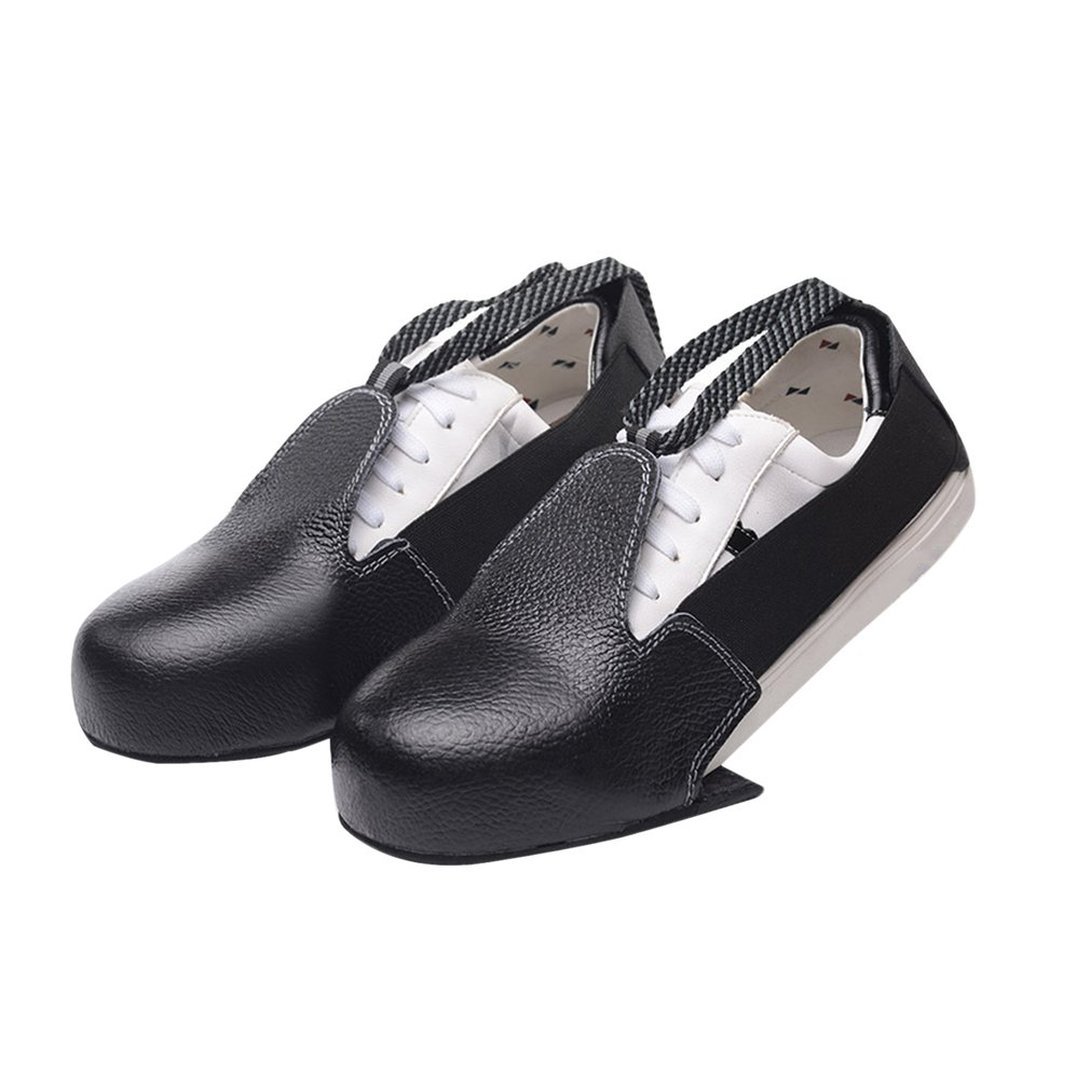 Swiftswan Disposable Safety Overshoes with Toe Cap - Waterproof Shoe Covers for Hospital, Lab & Construction Site Visits - Non-Slip Protective Boot Covers for Healthcare Workers & Industrial Safety