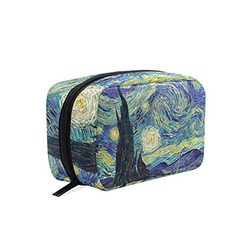 Van Gogh Painting Cosmetic Makeup Bag for Women - Travel Makeup Organizer & Toiletry Pouch - Perfect for Vacation, Gym, Business Trips & Daily Essentials Storage