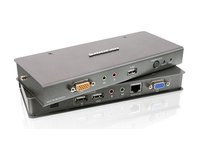 iogear Multimedia Console Extender with USB KVM Switch - 1600x1200 Resolution, USB & VGA Connectivity, 1.8m Cable (Black) | Perfect for Home Office, Gaming Setup & Multi-Device Workstations