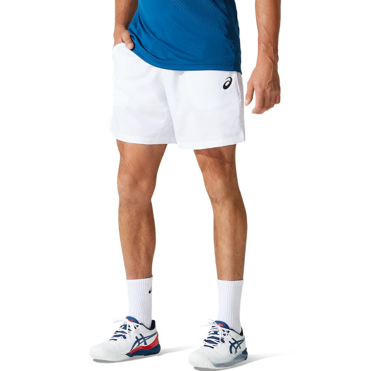ASICS Men's 7-Inch Running Shorts - Breathable Quick-Dry Athletic Shorts for Gym, Workout & Training (Brilliant White) - Perfect for Jogging, Basketball & Casual Wear