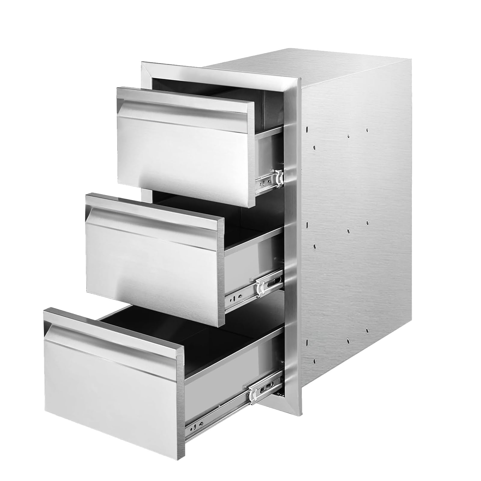 Stainless Steel Triple Drawer Outdoor Kitchen Cabinet - 14