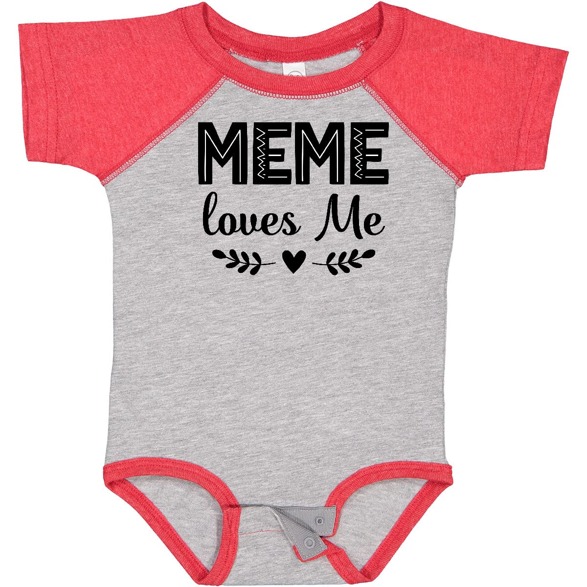 Inktastic Meme Loves Me Baby Bodysuit - Cute & Comfortable Infant Onesie for Newborns & Toddlers | Perfect for Family Photos, Playdates & Everyday Wear