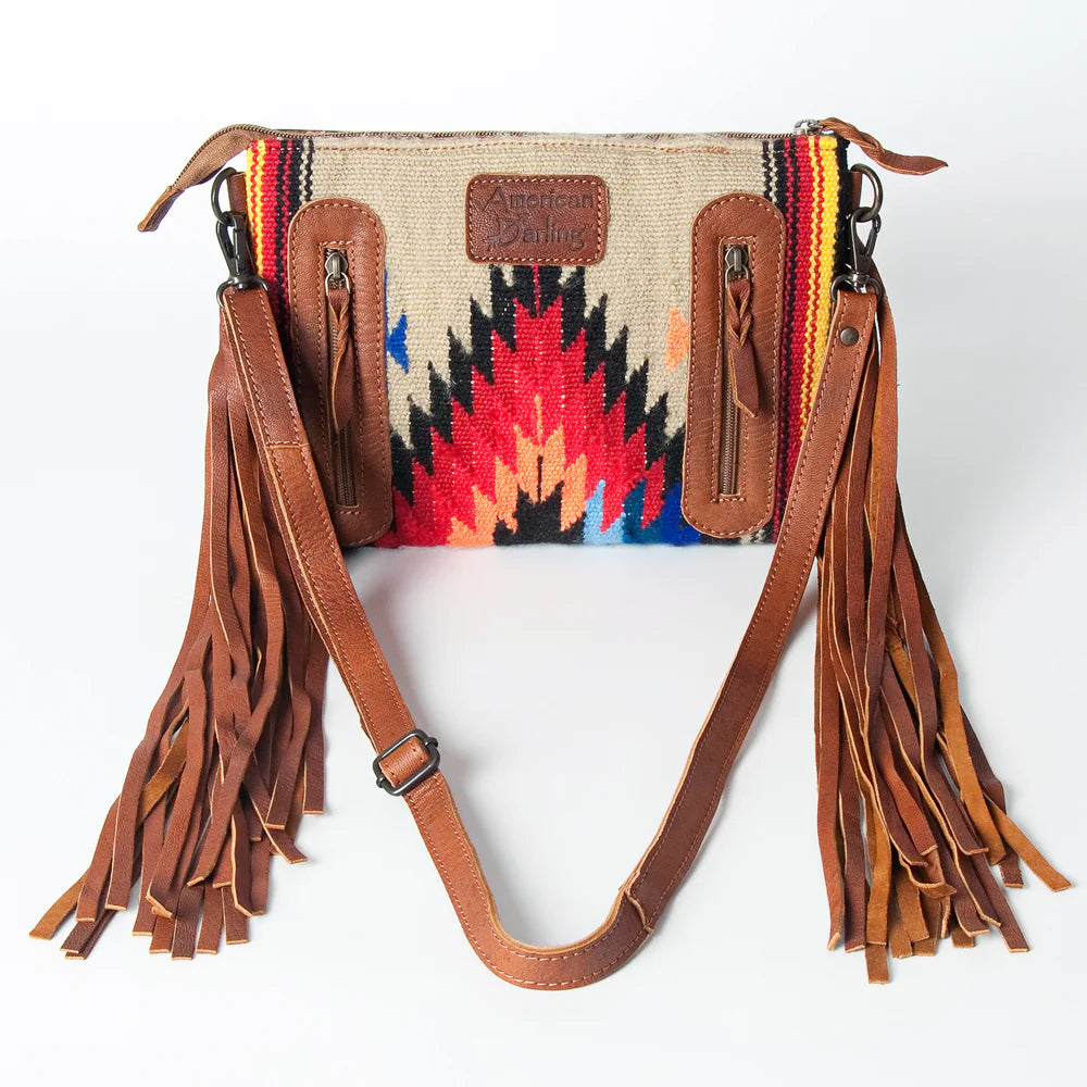 American Darling Conceal Carry Tan Aztec Clutch - Stylish & Secure Crossbody Bag for Women | Perfect for Everyday Use, Travel & Concealed Carry Purposes