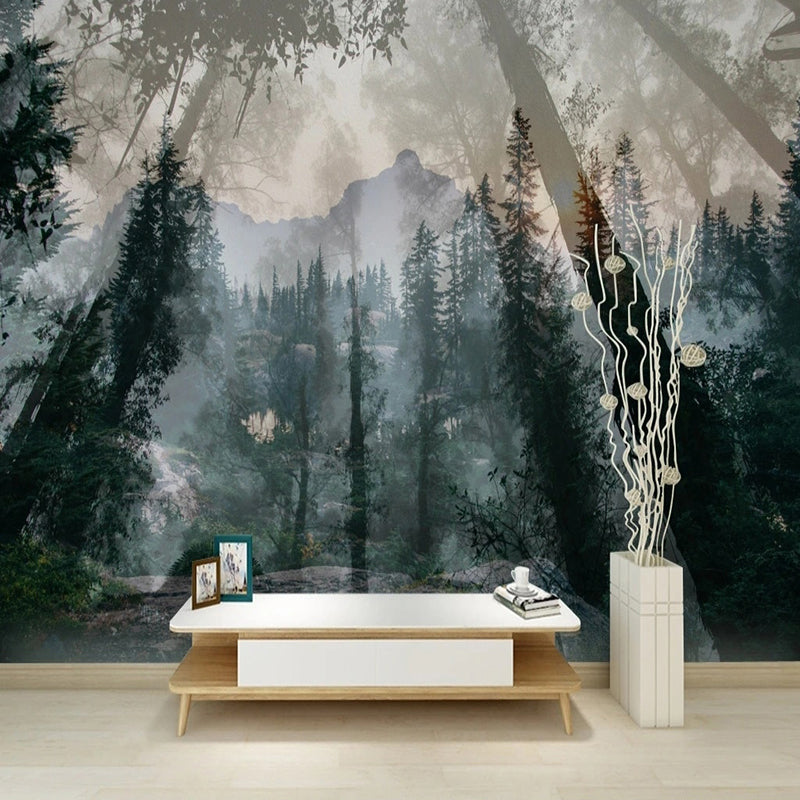 Tree Sunlight Wallpaper - Stunning Nature Scenery Wall Decals for Home & Office Decor | Perfect for Living Room, Bedroom, and Workspace
