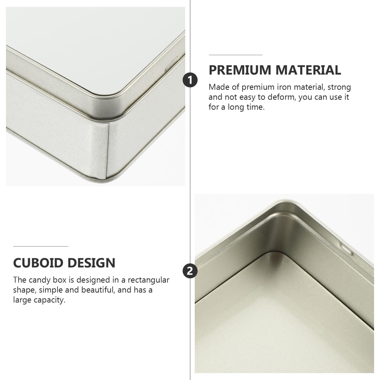 Sublimation Tin Box with Lid - Candy & Cake Storage Container for Home & Office