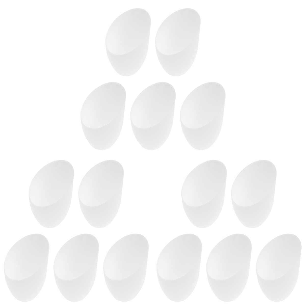 YARNOW 15-Pack White Plastic Lamp Shades - Replacement Light Covers for Table & Floor Lamps, Horseshoe Design - Perfect for Living Room, Bedroom, and Office Lighting Decor