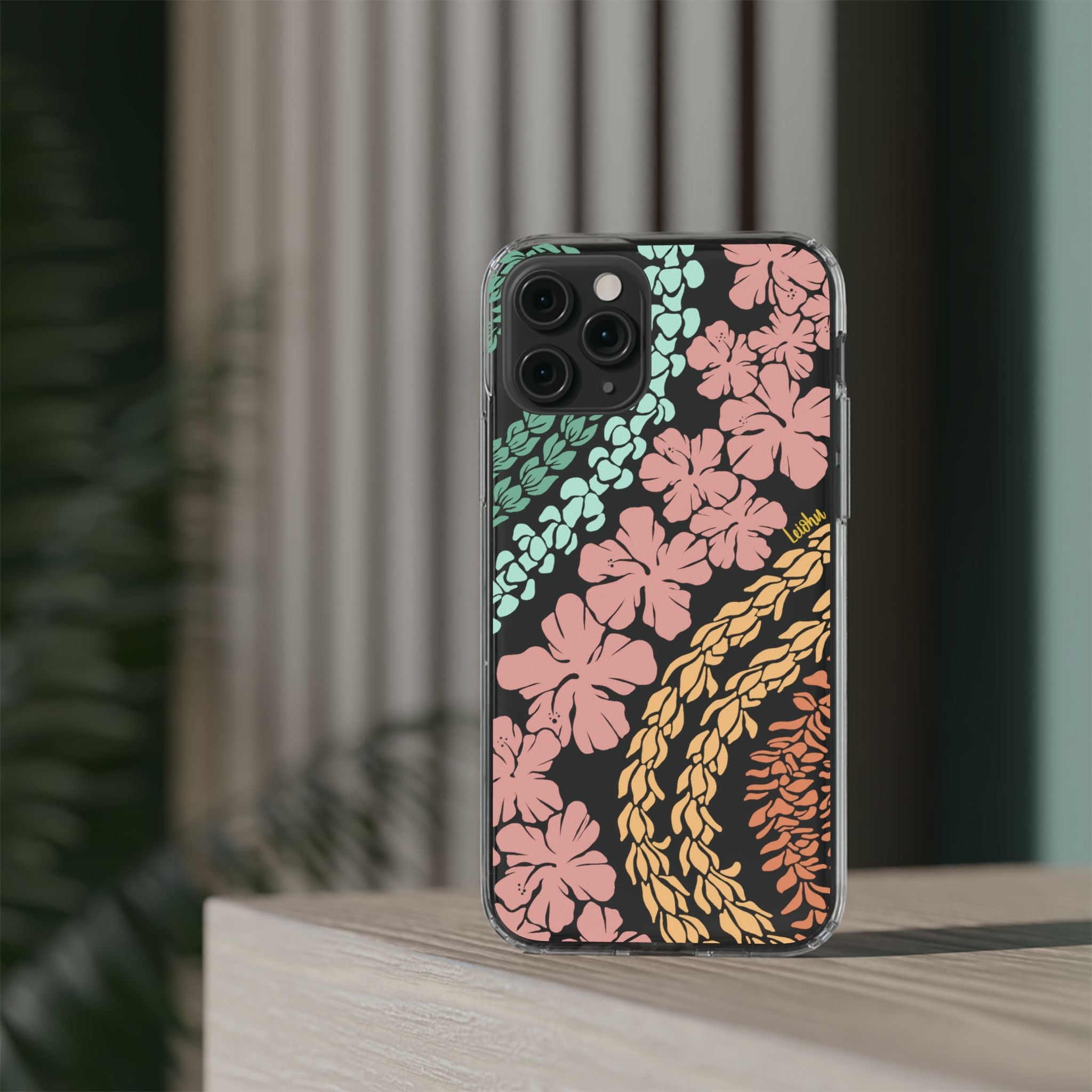 Groovy Lei Clear Phone Case - Slim Protective Cover for iPhone & Samsung - Perfect for Everyday Use, Travel & Outdoor Activities
