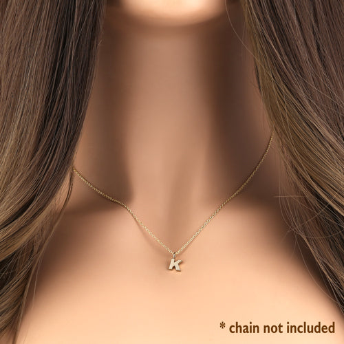 14K Solid Gold Initial 