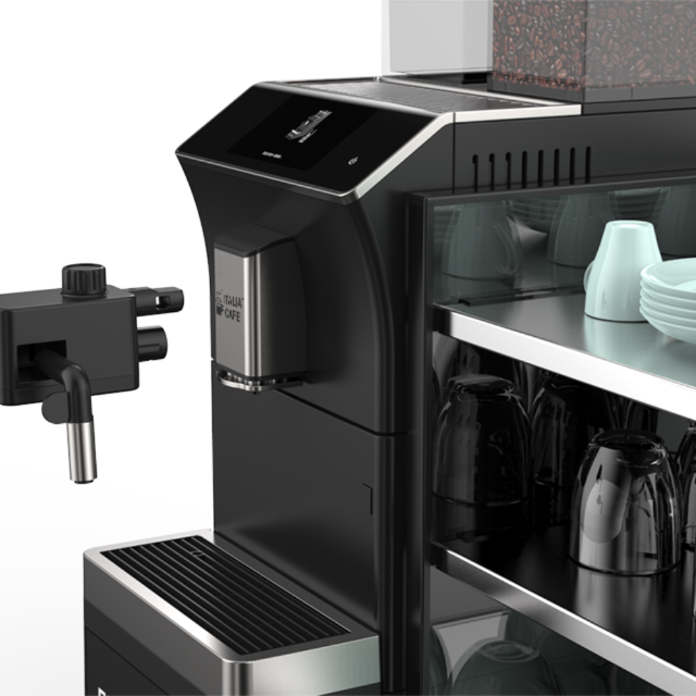 Italia Cafe Commercial Coffee Machine 101 - Professional Espresso Maker for Restaurants & Cafes - Perfect for High Volume Brewing & Barista Use