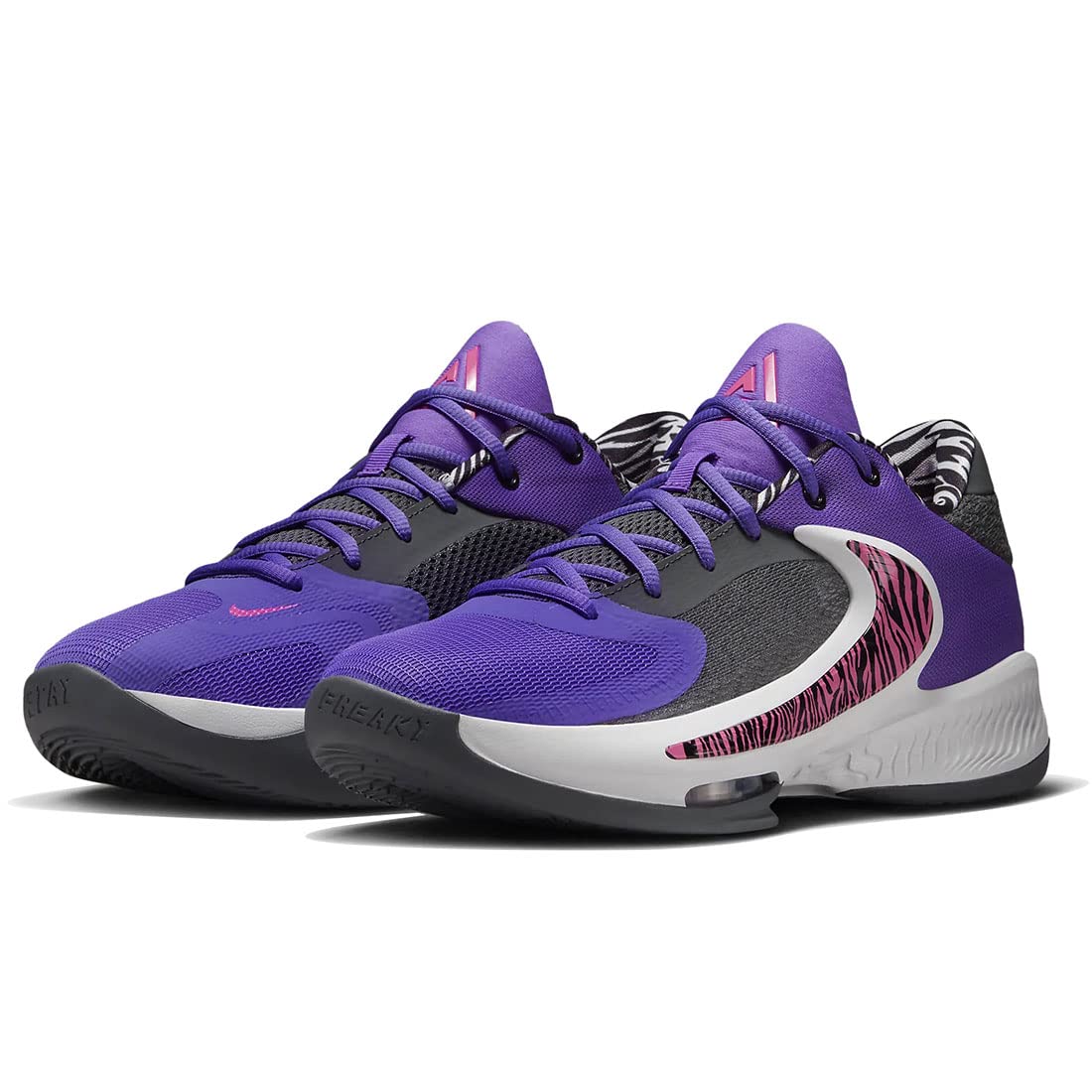 Nike Zoom Freak 4 Basketball Shoes for Men - High-Performance Hoops Sneakers with Responsive Cushioning - Perfect for Court Play, Training & Streetwear Fashion