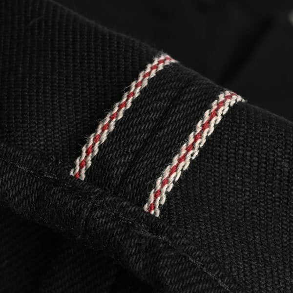Iron Heart IH 777S SB Superblack Non-Fade 21oz Selvedge Denim Super Slim Black Jeans for Men - Premium Raw Denim Pants for Motorcycle Riding, Urban Fashion & Workwear