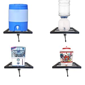 3-Tier Wall Mounted Water Dispenser Stand - Stylish & Durable Can/Bottle Holder for Kitchen, Office, Hotel - Perfect for Matka Pots, Bisleri Bottles & Water Jugs - Space Saving Storage Solution