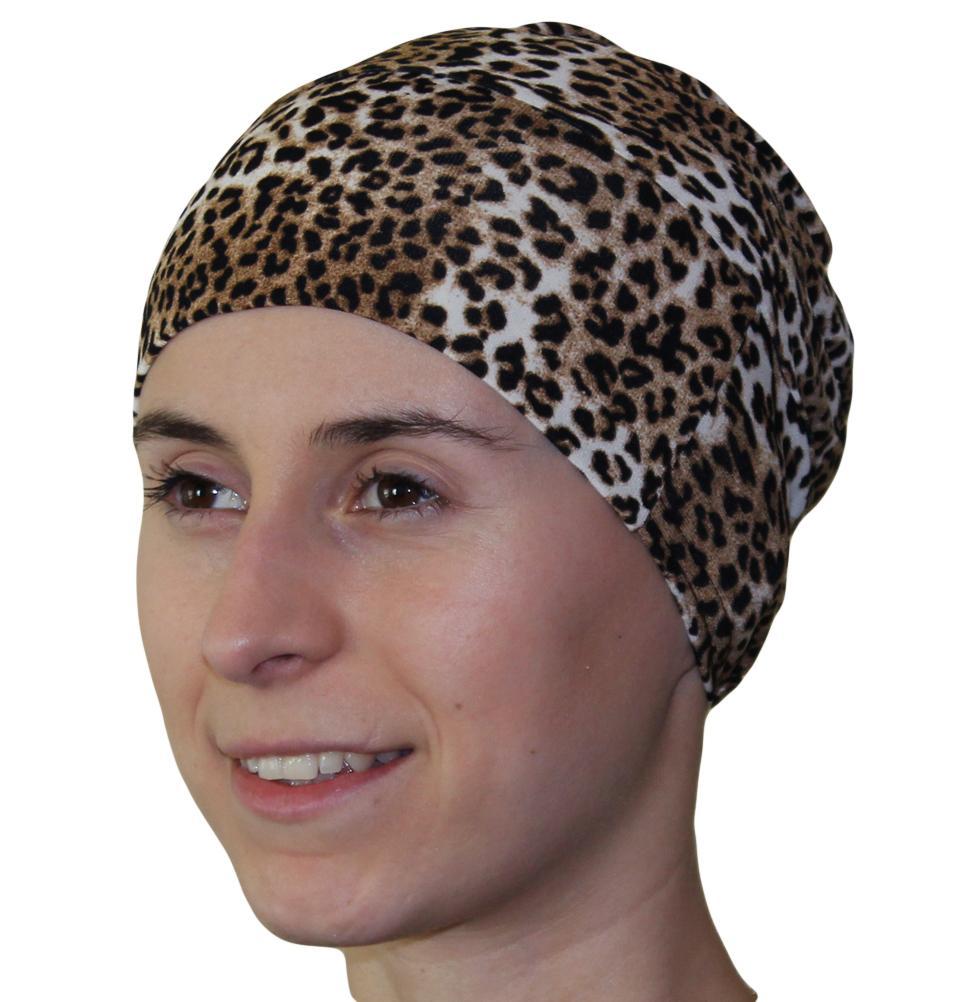 Firdevs Amira Hijab - Soft Stretchable Cotton Leopard Print Beige/Brown Scarf for Women - Perfect for Daily Wear, Prayer, and Modest Fashion