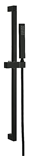 Gerber Plumbing Versa Square Slide Bar with Hand Shower - Adjustable Shower System for Bathroom, Spa & Relaxation
