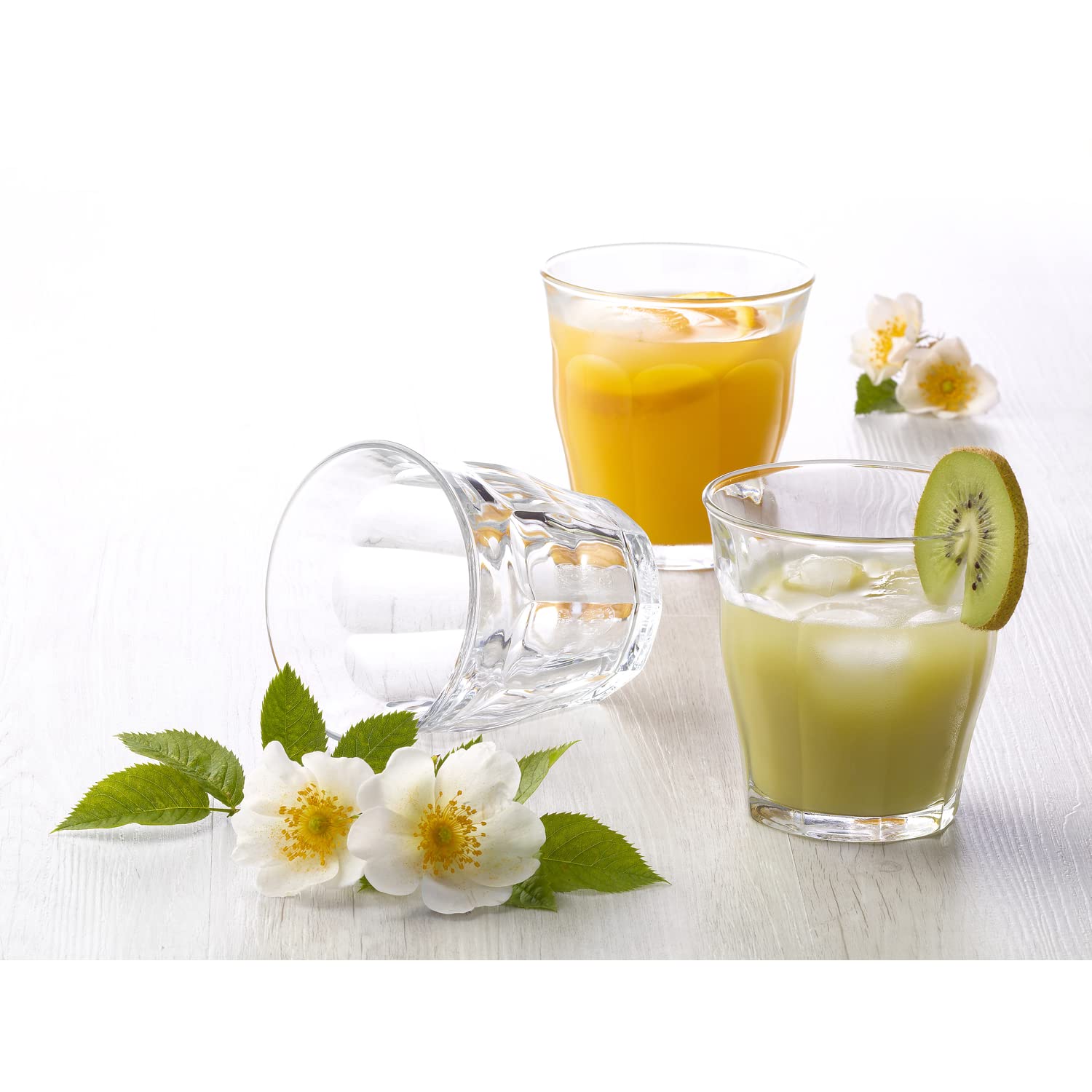 Duralex Picardie 8.5 oz (220 ml) Drinking Glasses - Set of 6 Unbreakable Tempered Glass Cups for Coffee, Juice & Water - Perfect for Home, Restaurant & Office Use